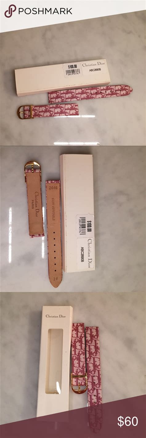 dior leather strap|christian Dior watch straps.